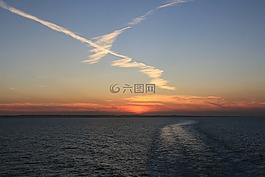 日落,黄金时段,abendstimmung