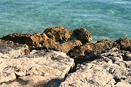 海,顏色,石頭