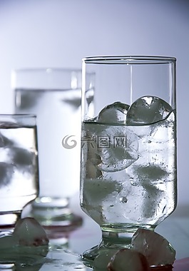 水,玻璃,冰