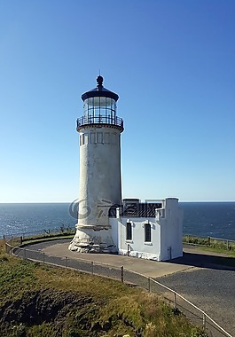 燈塔,太平洋,海洋