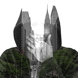 城市,男孩,反思