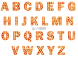 百老匯,字體,字母