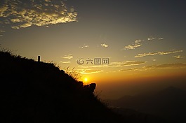 香港,西部牛山,日出