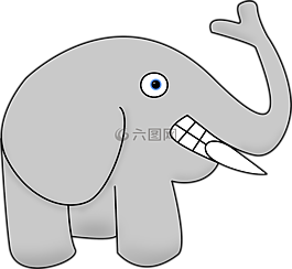 象,卡通,动物