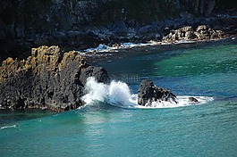 安特里姆郡海岸,北愛爾蘭,巖