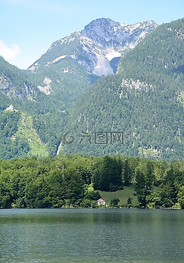 奧地利,湖泊,山
