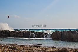 波,崩潰,巖質(zhì)海岸