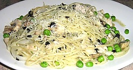 面食,豌豆,雞
