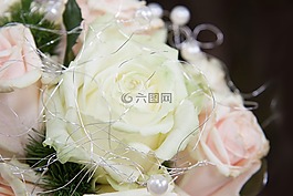 花束,玫瑰,婚禮花束