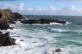 海,大自然,水
