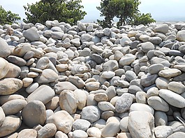 鵝卵石,山,巷道