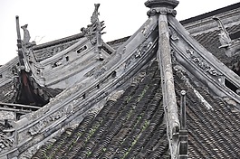 中國,舊城區(qū),屋頂