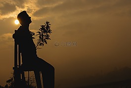 日出,上午,霧的早晨