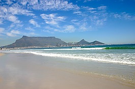 開普敦,海灘,桌山