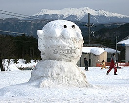 雪人,打雪仗,装载 kurai