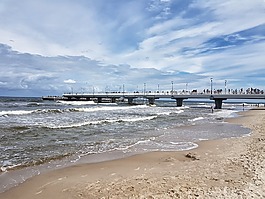 ko?obrzeg市,海灘,波羅的海海岸