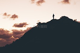 小山,山,徒步旅行