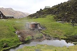 温泉,青年,冰岛