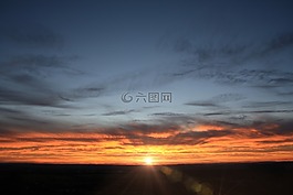 日落,黑,黃昏