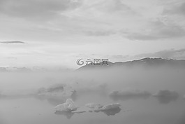 浮冰,河,冰