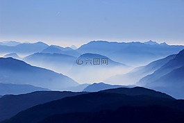 山,通行证,云