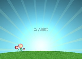 鮮花,草,草甸