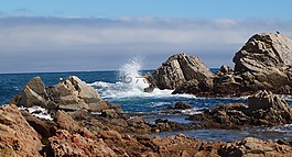 海,波,巖