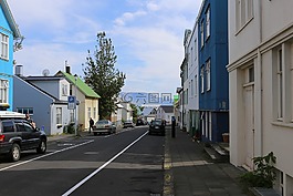 色彩繽紛的房子,街,rejkjavik