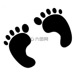 腳印,足跡,黑