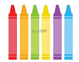 蠟筆,多彩,紅色