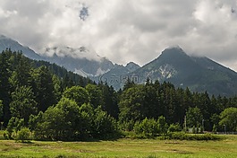 邊框,山,山景觀