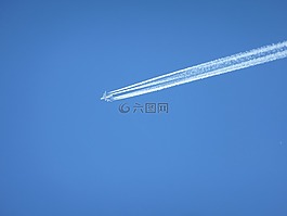 軌跡,天空,藍(lán)色