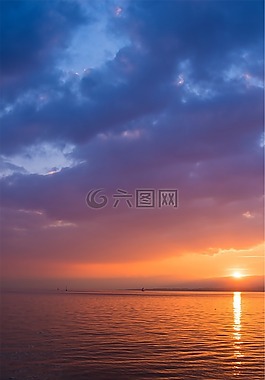 海洋,日落,美麗