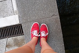 雙腿,腳,離