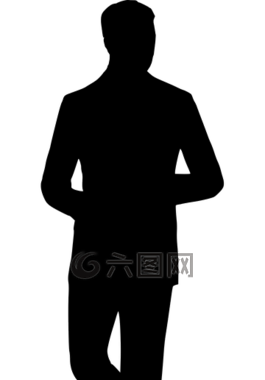 側(cè)影,西裝,模型