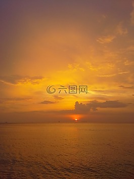 日落,天空,紅色