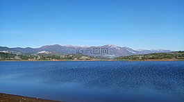 湖canterno,景观,山