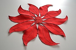 裝飾,刺繡,紅色