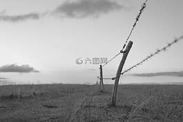 籬笆,離,寬