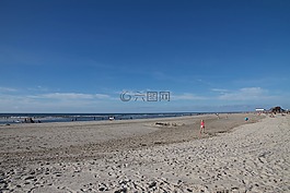 背光,海灘,沙灘