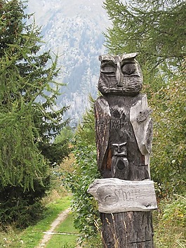 猫头鹰,holzfigur,木