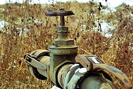 水龍頭,閥,破碎