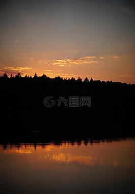 日落,abendstimmung,傍晚的天空