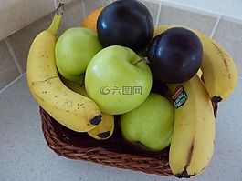 水果,籃,蘋果