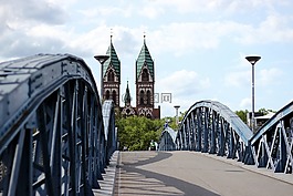 橋,查看,弗賴堡