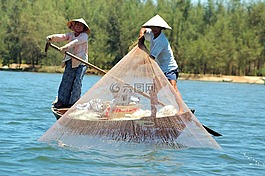 捕魚,越南,亞洲