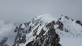 勃朗峰,蒙maudit,冰川