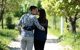 夫婦,愛情,吻