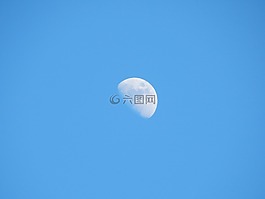 月亮,一天,天空