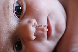 新生嬰兒,眼睛,皮膚